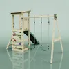 OutdoorToys Spielturm Neapel aus Holz in Dunkelgrün mit Produktbild-Vorschau 4