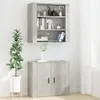 Wandschrank Betongrau 80x33x80 cm Holzwerkstoff Produktbild-Vorschau 7