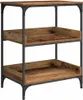 vidaXL Chariot de cuisine vieux bois 60 x 41 x 80,5 cm Bois Voir les images du produit 5