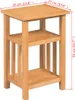 vidaXL Stolik boczny ze stojakiem na gazety 27x35x55 cm Podgląd zdjęcia produktu 6