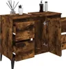 vidaXL Szafka podumywalkowa z dębu wędzonego 80x33x60 cm Podgląd zdjęcia produktu 4