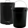 MSV Bad/Toiletten-Treteimer - schwarz - 5 Liter - 20 x 28 Produktbild-Vorschau 5