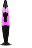 A lava lamp with pink liquid and black blobs, on a white background. Produktbild-Vorschau