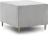 Pouffe-Fußhocker, Sitzpouf 64x55cm Fußhocker Für Sessel Produktbild-Vorschau 1