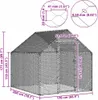 vidaXL Klietka pre kurčatá strieborná 200 x 170 x 177 cm Náhľad obrázku produktu 8