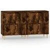 The Living Store Sideboards 2 Stk. Räuchereiche 60x35x70 cm Produktbild-Vorschau 2