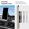 A split image showing a phone mounted on a car dashboard on the left, and a close-up of a magnetic ring attaching to a phone on the right. Anteprima dell’immagine prodotto