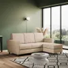 Moderner 3-Sitzer Stoffsofa 212cm mit Fußhocker Yasel 180P Produktbild-Vorschau 2
