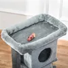 PawHut Kratzbaum 57 cm Kleiner Katzenbaum mit Katzenhöhle, Produktbild-Vorschau 3