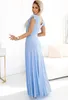 Numoco Abito da sera donna Crystal sky blue M Anteprima dell’immagine prodotto 3