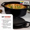 Victoria 38847 Dutch Oven Induktion Gusseisen Eingebrannte Produktbild-Vorschau 2