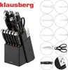 Klausberg set di coltelli da cucina e da bistecca nel ceppo Anteprima dell’immagine prodotto 9