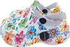 Kinder Clogs mit Blumenmuster » günstige Kinderschuhe » Produktbild-Vorschau 3