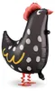 Ballon Airwalker poule 42x45cm flottant au dessus du sol Voir les images du produit 1