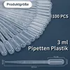 qingmeng 100 Stück 3ML Kunststoff Transferpipetten in klar Produktbild-Vorschau 2