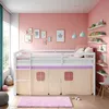 Lit superposé 90x200 cm avec Matelas Lit mezzanine en Bois Voir les images du produit 2