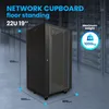 Extralink Rackmount skříň 22U 600x600 černá stojící Náhled obrázku produktu 4