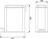 Odpadkový kôš SIMPLE LINE 5 l, čierny matný Náhľad obrázku produktu 2