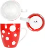 Pula rot Punkte 6er Set Kaffeebecher 300ml Porzellan-Tasse Produktbild-Vorschau 8