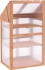 BELIANI Mini-Gewächshaus Hellbraun Holz u. Polycarbonat 3 Produktbild-Vorschau 8