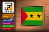 Holzschild Flagge São Tomé und Príncipe 18x12cm Retro Flag Produktbild-Vorschau 4