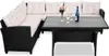 CASARIA® Lounge Angolare Divano in Polyrattan Tavolo Pranzo Anteprima dell’immagine prodotto 12