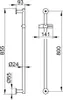 KEUCO IXMO Brausestange, 855 mm, Rosette rund, 59585010901 Produktbild-Vorschau 1