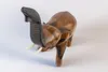 Elefant laufend, Holz-Elefant mit erhobenen Rüssel, Produktbild-Vorschau 4