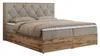 MKS MEBLE Boxspringbett 140x200 mit Bettkasten Eiche, Produktbild-Vorschau 4