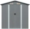 vidaXL Abri de jardin anthracite acier 204 x 132 x 186 cm Voir les images du produit 17