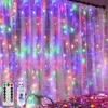 3x2M LED Lichterkette Innen 8 Lichtmodi Lichtervorhang USB Produktbild-Vorschau 1