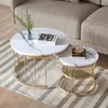 INONEFT, table d'appoint ronde, lot de 2, table de salon Voir les images du produit 3