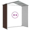 VidaXL Casetta da giardino 191x555x198 cm in acciaio Anteprima dell’immagine prodotto 8