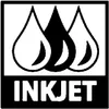 A graphic representing three ink drops and the word "INKJET". Produktbild-Vorschau