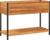 vidaXL Bac à plantes avec étagère 110x45x80 cm bois massif Voir les images du produit 1