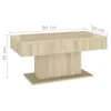 vidaXL Konferenčný stolík Sonoma Oak 96x50x45 cm Materiál Náhľad obrázku produktu 6