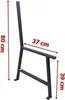 Bankbeine 2stk. 37x80cm schwarz pulverbeschichtet Bankkufen Produktbild-Vorschau 4