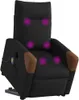 vidaXL Elektrischer Massagesessel mit Aufstehhilfe Schwarz Produktbild-Vorschau 2