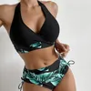 Plavky - Dvoudílné plavky - Vysoký střih - Boho bikiny - Náhled obrázku produktu 2