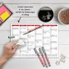 Tafelkalender 2027 abwischbar A4 Rot - Wandkalender mit Produktbild-Vorschau 7