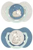Lot de 2 sucettes Difrax Lovi nuit/jour - 0 à 6 mois - Bleu Voir les images du produit 1