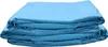A stack of folded blue fabric sheets. Produktbild-Vorschau