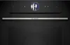 A close-up view of the control panel and handle of a black Bosch oven. Produktbild-Vorschau