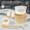 LuxeBath Saunazubehör-Set aus massivem Kiefernholz, 2-tlg Produktbild-Vorschau 3