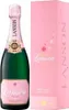 A bottle of Lanson Rosé Label Brut Champagne and its pink gift box. Produktbild-Vorschau