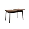 A wooden dining table with a black frame, shown against a white background. Anteprima dell’immagine prodotto