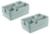 Gariella 2 x Schubladen Organizer 8-teilig Pastellgrün Produktbild-Vorschau 1