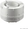 A white plumbing component on a white background. Produktbild-Vorschau