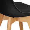Kuchyňská židle Jídelní židle s dřevěnými nohami Náhled obrázku produktu 4