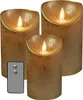 set di 3 LED candela di cera reale telecomando candela di Anteprima dell’immagine prodotto 4